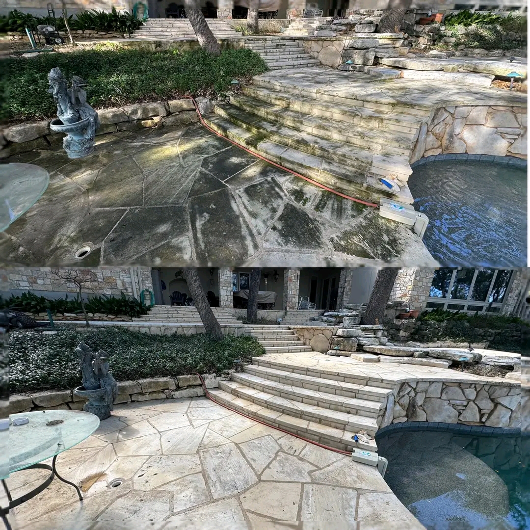 Stone Patio cleaning in Bennington, NE